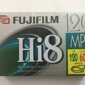 Fuji Film Hi8 P6-120 MP Professional Grade Hi 8 Videocassette Tape - New Sealed